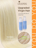 DOORES Tape in Hair Extensions Human Hair Ombre Ash Brown to Platinum Blonde 18 Inch 20pcs 50g Human Hair Extensions Tape in Skin Weft Remy