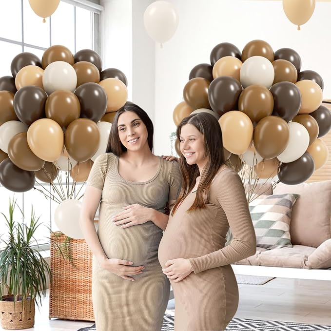 60pcs Brown Balloons 12inch - Image 5