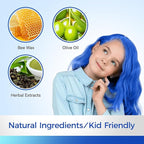 Temporary Blue Hair spray, Instant hair dye Wax 4.23 oz-Hairstyle Cream Hair Pomades Hair Color Wax for Party Cosplay Easy Cleaning(1, Blue)