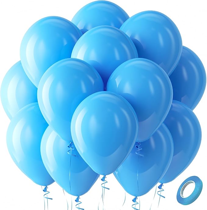 Bezente Blue Balloons Latex Party Balloons by Bezente