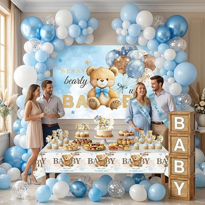 Bear Baby Shower Decorations We Can Bearly Wait Baby Shower Party Supplies - Image 5
