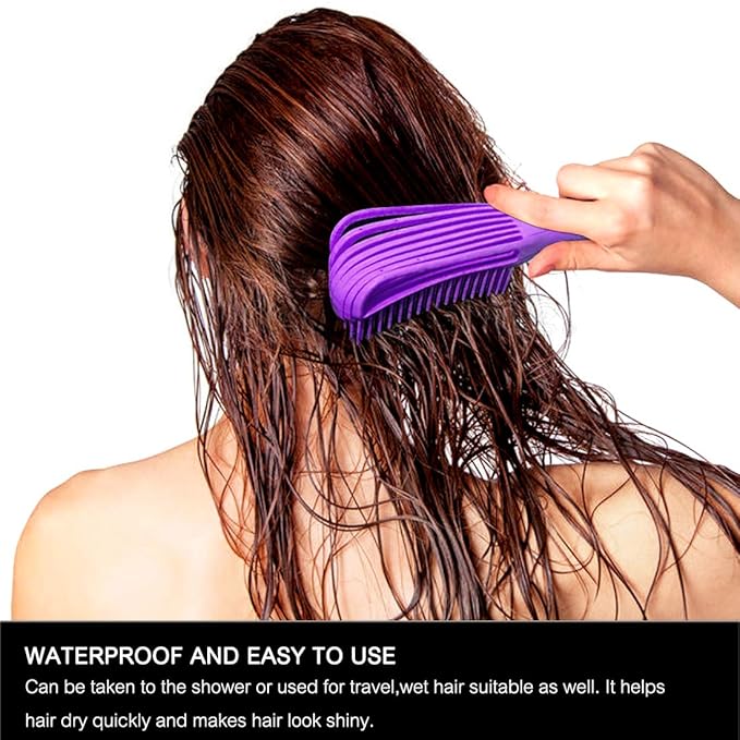 Detangling Brush for Afro/African Hair Textured 3a to 4c Kinky Wavy/Curly/Coily Hair, Knots Detangler Scalp Massage Comb for Women (1 pc, Purple)