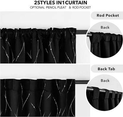 Deconovo Blackout Back Tab Curtains - Image 4
