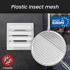 Repa Market 6 Inch White Dryer Vent Cover/Duct Cover for Walls or Ducting/ABS Plastic Grille with Flaps and Insect Screen/Exhaust and Dryer Vent Covers for Indoor & Outdoor Use