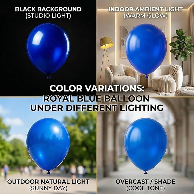 114pcs Royal Blue Balloons Different Sizes, 18 12 10 5 inch Balloons | Balloons - Image 5