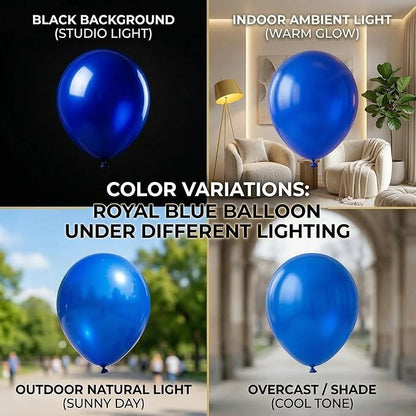 114pcs Royal Blue Balloons Different Sizes, 18 12 10 5 inch Balloons | Balloons - Image 5