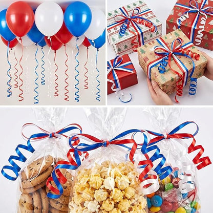 3 Rolls Patriotic Ribbon, 4th of July Curling Ribbon - Image 4