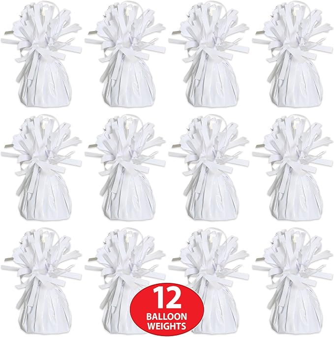 Beistle Shiny Wrapped Balloon Weight – 12 Pack, Party Decoration Accessories - Image 2