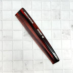 #60 Handmade Narrow Tooth Comb Tortoise Havana Acetate Fine Straight Thin Detangling Parting Grooming Teasing Hair Styling Hairdresser Barber Hairdressing Wet Dry Pocket Travel Women Men Kids