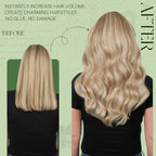 RUNATURE Blonde Clip in Hair Extensions Real Human Hair Clip in Extensions for Women, Soft Remy Real Hair Extensions Clip In Human Hair, 16 Inch 120g 7pcs, #18P60 Ash Blonde Highlights