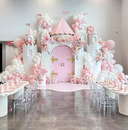 Pastel Pink and White Balloons, 12 Inch 35PCS Light Baby Pink Beige Cream White - Image 8