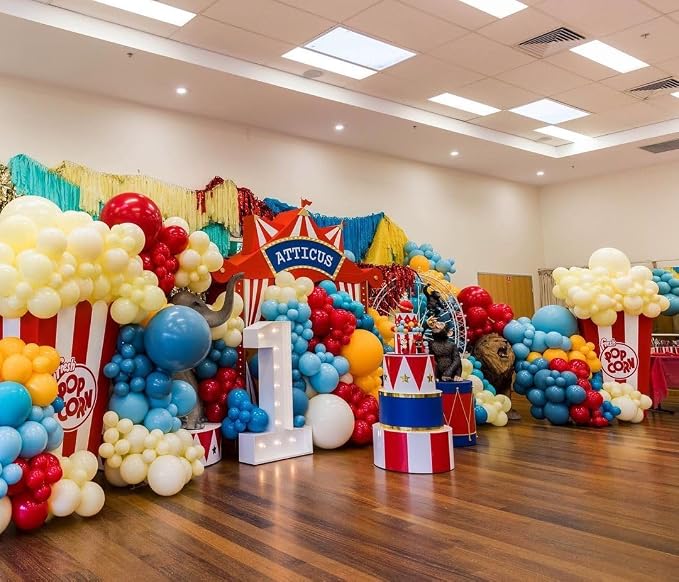 Voircoloria 148pcs Red Yellow Blue Balloons Arch Kit, 18 12 10 5 Inch | - Image 5