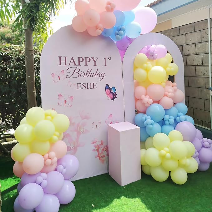 Pastel Balloons 110pcs 12 Inch Pastel Rainbow Balloons - Image 3