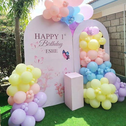 Pastel Balloons 110pcs 12 Inch Pastel Rainbow Balloons - Image 3