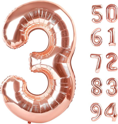 Rose Gold 3 Balloon by IWERP