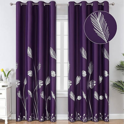 Purple Curtains Blackout Thermal Insulated Window Curtains Drapes by ESTELARTEXTILER