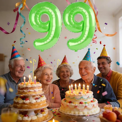 40 Inch Number 99 Balloons for 99th Birthday Party Decorations, 0-100 Fruit - Image 2