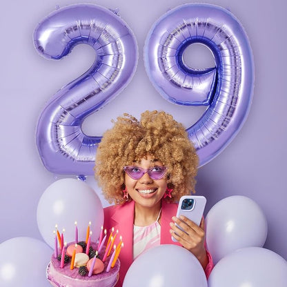 Purple Number 9 Balloon 40 Inch, Big Large Foil Helium Number Balloons - Image 5