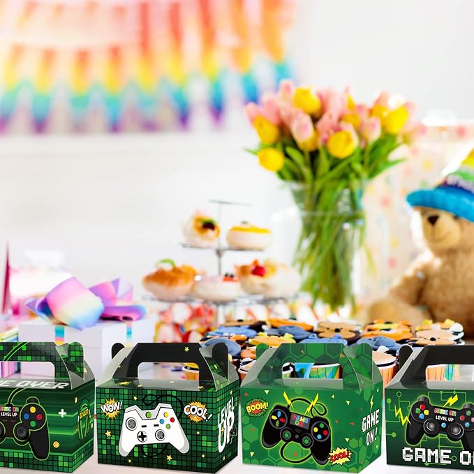 12 Pack Video Game Party Boxes Game On Party Favor Candy Treat Boxes Bags - Image 6