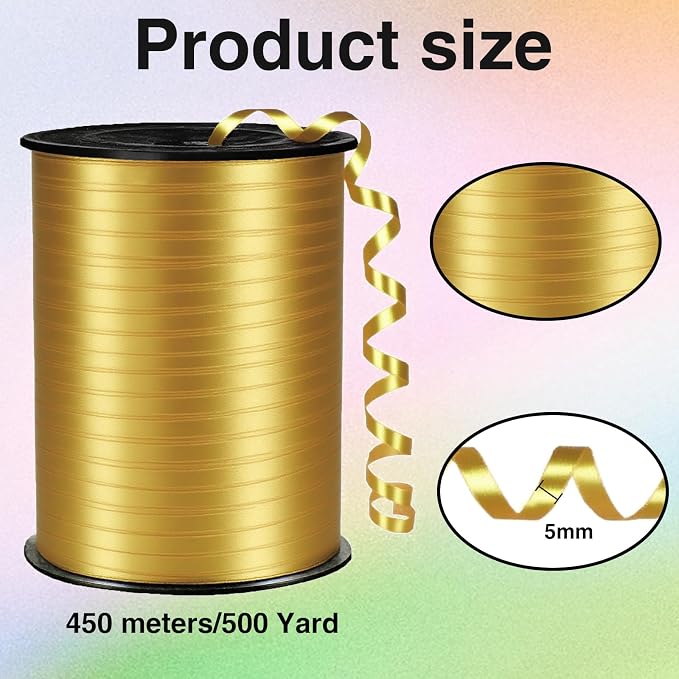 Crimped Curling Ribbon，500 Yard，1/5" - Image 2