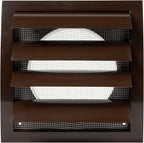 Repa Market 5 Inch Brown Dryer Vent Hood/Duct Cover for Walls or Ducting/ABS Plastic Grille with Flaps & Insect Screen/Exhaust and Dryer Vent Covers for Indoor & Outdoor Use