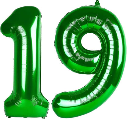 40 Inch Big Green 19 91 Balloon Number, Jumbo Giant Happy 19 91 Birthday Party by Upgesy