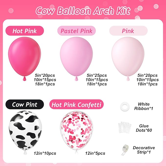 131pcs Cowgirl Balloon Arch Kit - Image 2