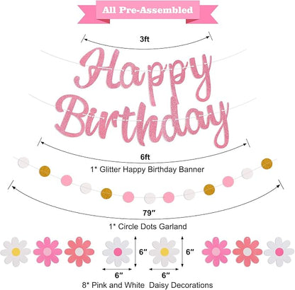 Pre-Strung Happy Birthday Banner, NO DIY Party Decorations | Birthday Party - Image 2
