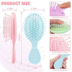 HOFASON 8 PCS Mini Wet Hair Brush, Easter Basket Stuffers for Women Teens Girls Kids, Christmas Stocking Stuffers, Small Gifts for Teen Girls Women, Bachelorette Party Favors, Valentines Day Gifts