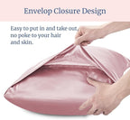 BEDELITE Satin Pillowcase for Hair and Skin, Super Soft and Cooling Similar to Silk Pillow Cases 2 Pack with Envelope Closure, Gift for Women Men(20"x26" Standard Size, Nostalgia)
