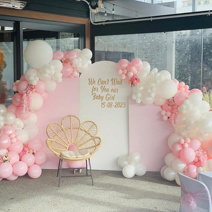 Pink and White Balloon Arch Kit, ADOINBY 140Pcs Macaron Pink Balloon Matte - Image 7
