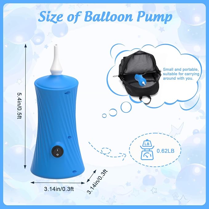 Balloon Pump Electric Air Pump for Long Balloon Inflator Blower Machine for - Image 2