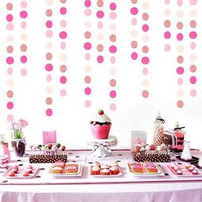 Hot-Pink Rose-Gold Party Decorations Garland - 52ft Wedding Bridal Shower - Image 5