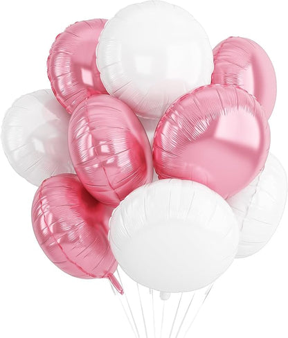 20PCS 18 Inch Round Foil Balloon, Round Aluminum Foil Helium Balloons by Paready