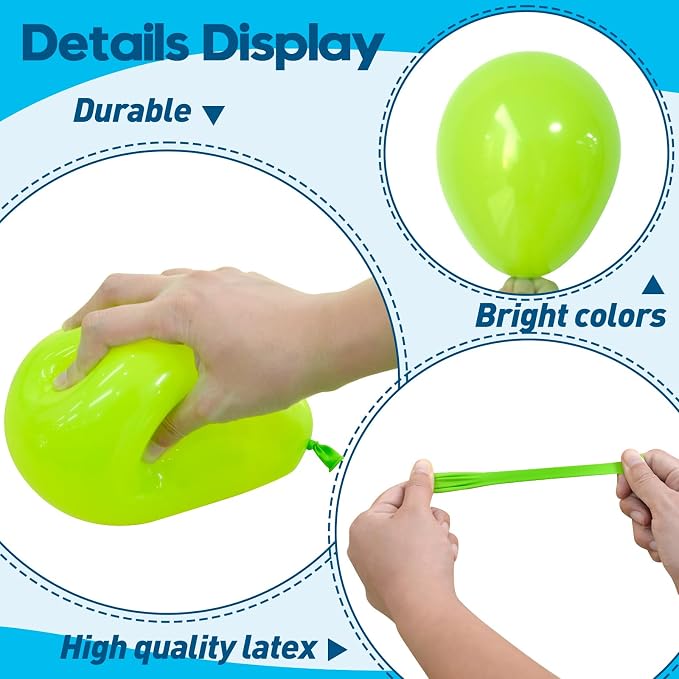 125 pcs Rainbow Latex 5 Inch Balloons, Small Balloons - Image 3