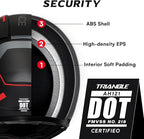 TRIANGLE Modular Motorcycle Helmets for Men Flip Up Full Face Helmet Dual Visor with Internal Sunshield DOT Approved