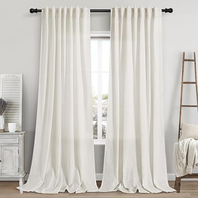 Extra Long Curtains 2 Panels 116 Inches Long by Nanspring