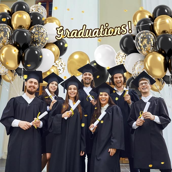 Black White and Gold balloons - Image 6