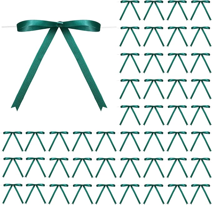 Riceshoot Dark Green Bows by Zuqqaaoor