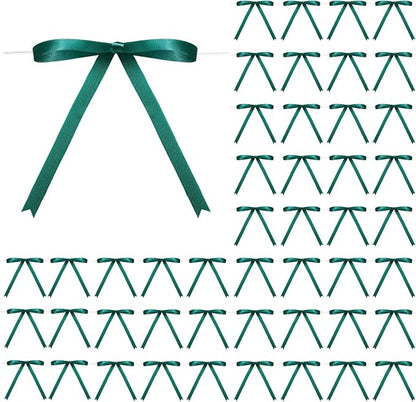 Riceshoot Dark Green Bows by Zuqqaaoor
