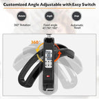 SyyBhb Professional Standing Hair Color Processor, Temperature & Angle Adjustable, 60-Minute Timing, Hair Dyeing/Perm Styling/Heating/Oil Treatment for Salon & Home Use