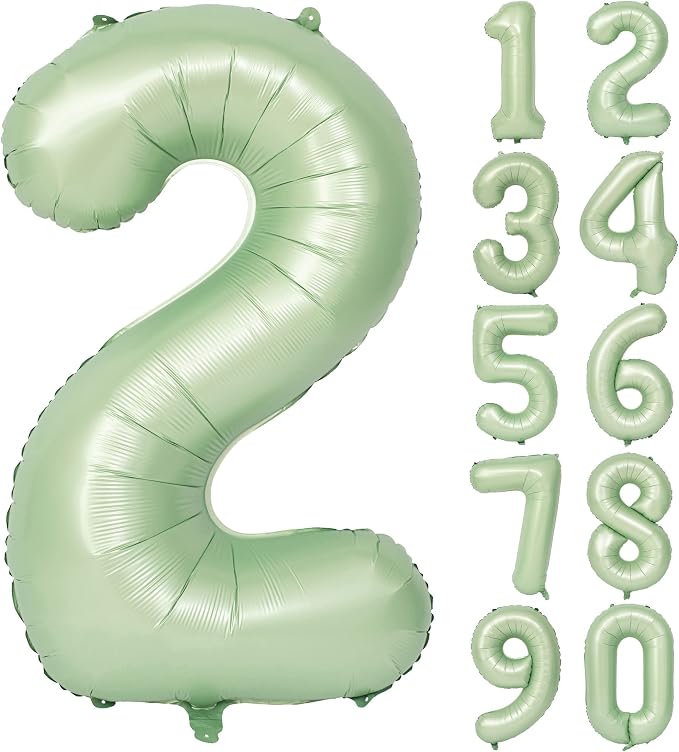 40" Olive green Number Balloon Helium Foil Mylar Balloon Birthday Digital 2 | by Exquisitehighqualitypartydecorationstomeetyoureveryneed%EF%BC%81