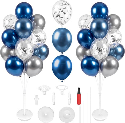 Aneco 4 Set Blue Balloon Stand Kit by Aneco