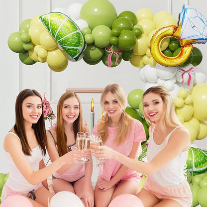 154Pcs Margs and Matrimony Bachelorette Balloon Garland Arch Kit | Dusty Green - Image 8