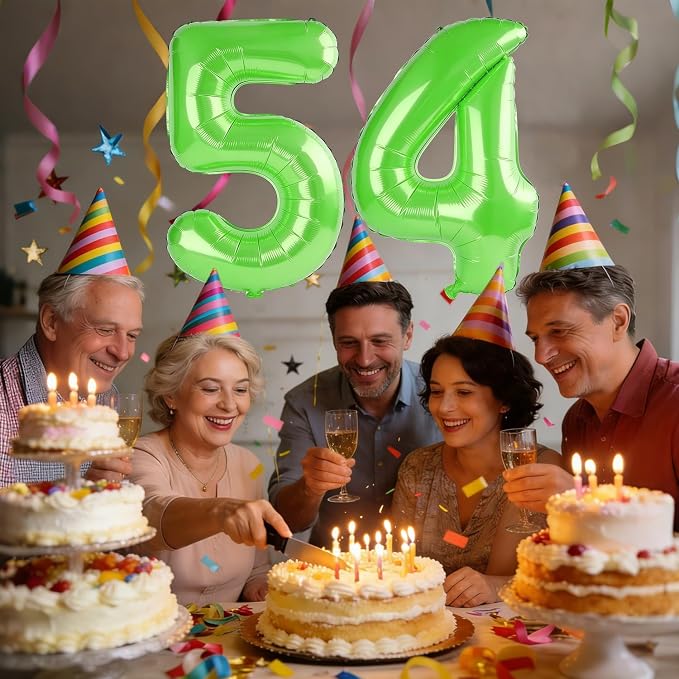 40 Inch Number 54 Balloons for 54th Birthday Party Decorations, 0-100 Fruit - Image 2
