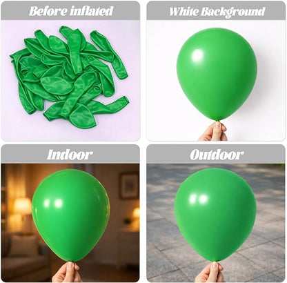 Voircoloria 90pcs Green Balloons Garland Arch Kit, 18 12 10 5 Inch | - Image 3