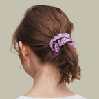 LILYSILK Silk Hair Scrunchies/Ties for Frizz & Breakage Prevention, 100% Mulberry, No Damage, Elastic ponytail Holders, 1Pc, Lavender