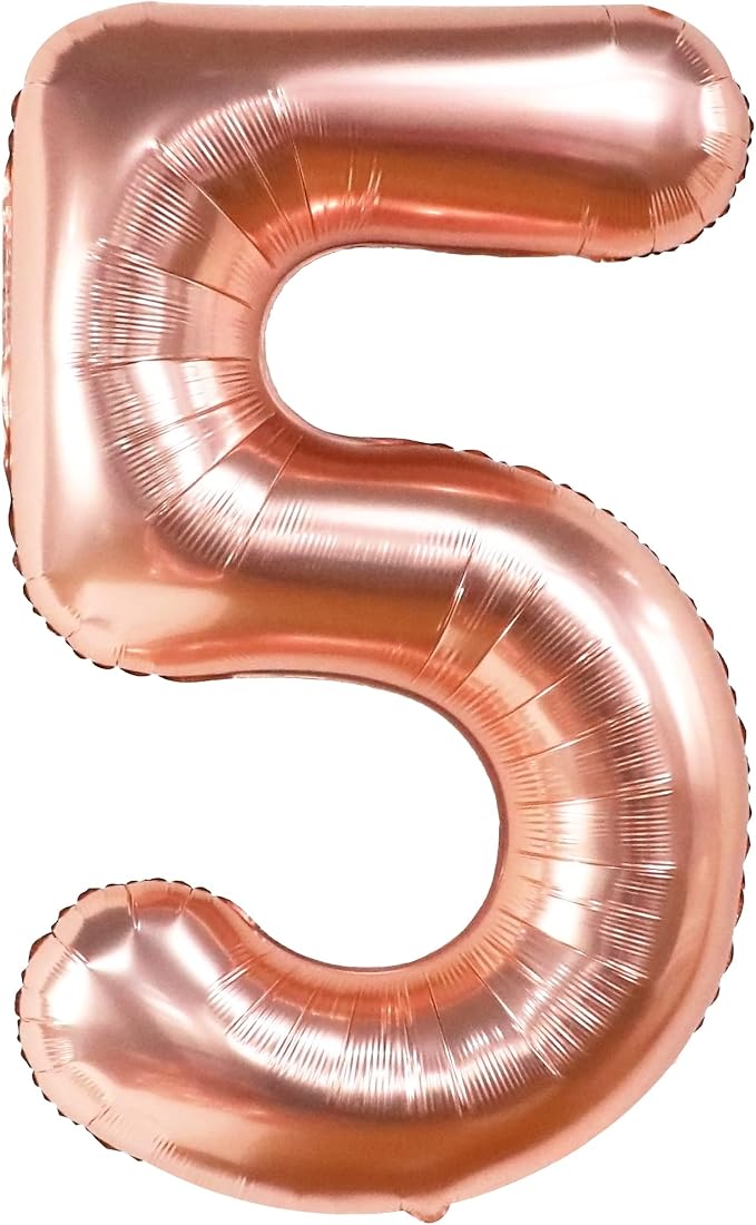 KatchOn, Rose Gold Number 5 Balloon - Image 9