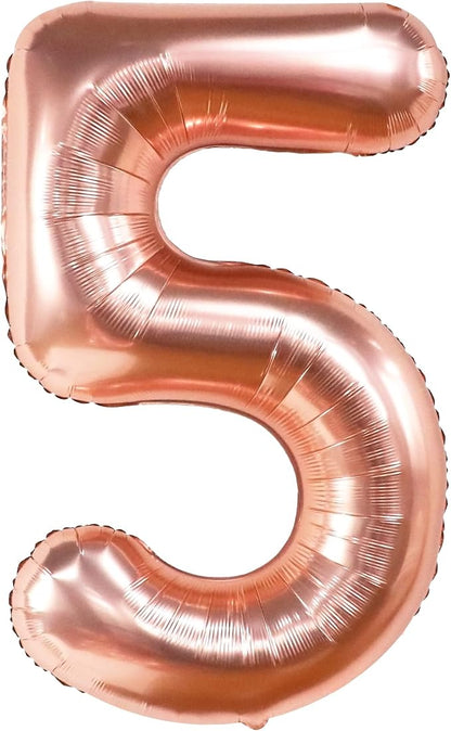KatchOn, Rose Gold Number 5 Balloon - Image 9