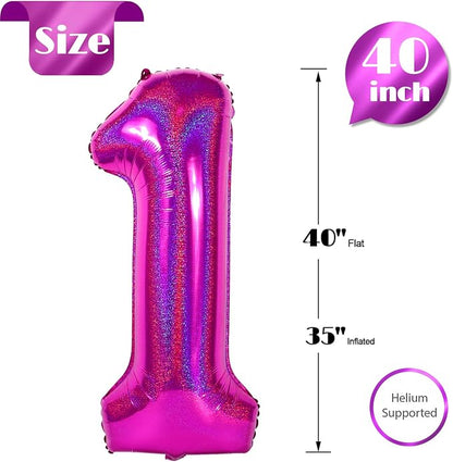 Laser Hot Pink 1 Balloon - Image 5